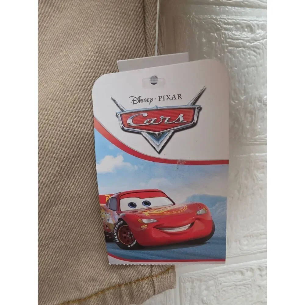 Disney Pixar Cars Jacket Tan Brown Lightning McQueen Mater Size 12 months Nwt